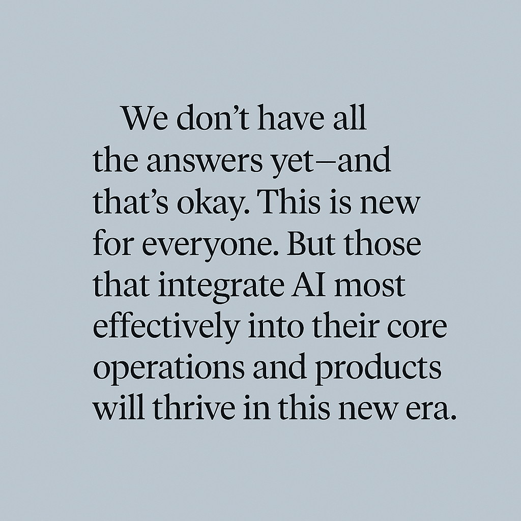 evolve or die, why every startup must become AI-first