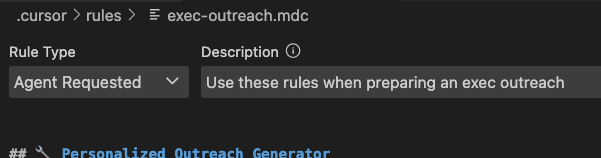Setting up rule type