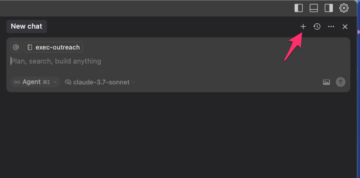 First chat example